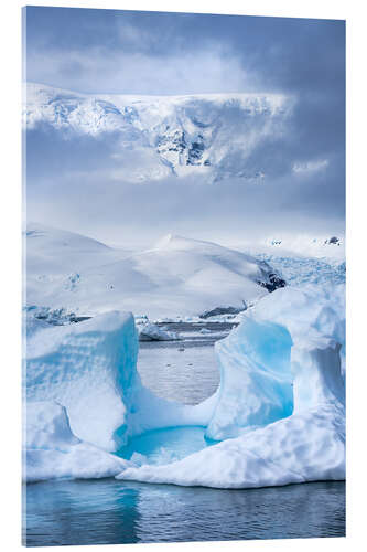 Acrylic print Ice landscapes in Antarctica