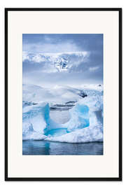 Gerahmter Kunstdruck Eislandschaften in der Antarktis