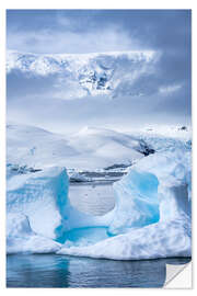 Vinilo para la pared Ice landscapes in Antarctica