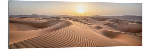 Stampa su alluminio Sunset over the sand dunes