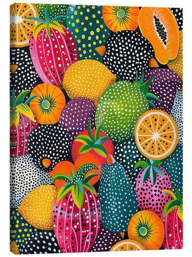 Canvas print Exotische Früchte Pop Art