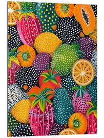 Magnettafel Exotische Früchte Pop Art