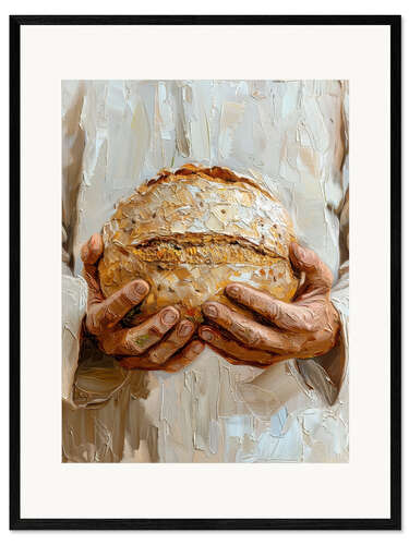 Impresión de arte enmarcada Take and eat, this is my body