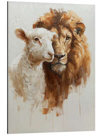 Magnettafel Löwe und Lamm - DejaReve