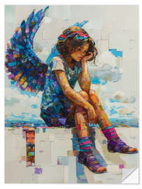 Självhäftande poster Angelic Innocence