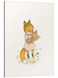 Magnettafel Fuchs mit Blümchen