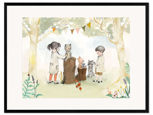 Framed art print The animal hospital