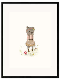 Framed art print Miss Bear