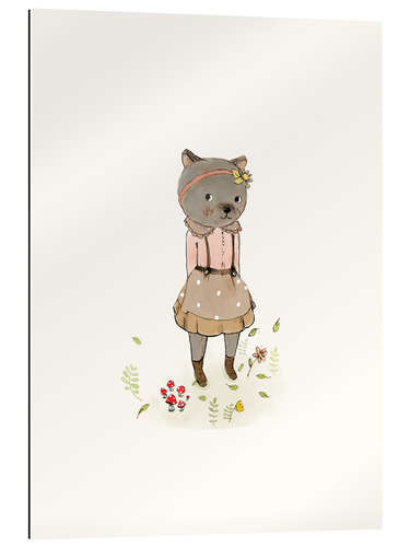 Quadro em plexi-alumínio Miss Bear