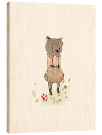 Cuadro de madera Miss Bear