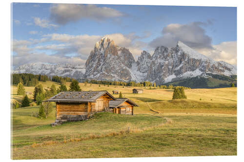 Quadro em acrílico Seiser Alm in golden light