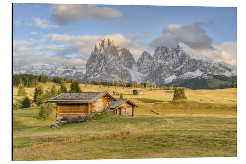 Quadro em alumínio Seiser Alm in golden light