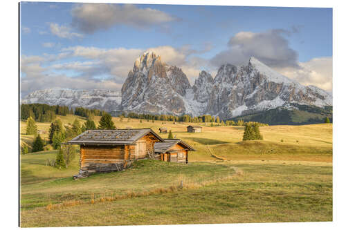 Gallery Print Seiser Alm im goldenen Licht