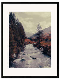 Framed art print Mountain River
