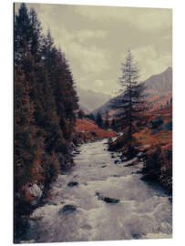 Magnettafel Gebirgsfluss