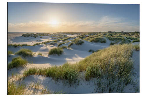 Cuadro de aluminio On the dune beach at sunset