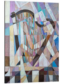 Magnettafel Mädchen und Harfe