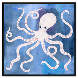 Gerahmter Kunstdruck Oktopus