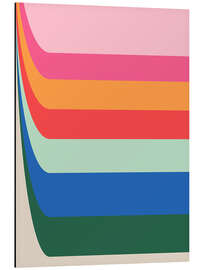 Magnettafel Retro Geometric Stripes