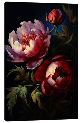 Lærredsbillede Baroque Peonies