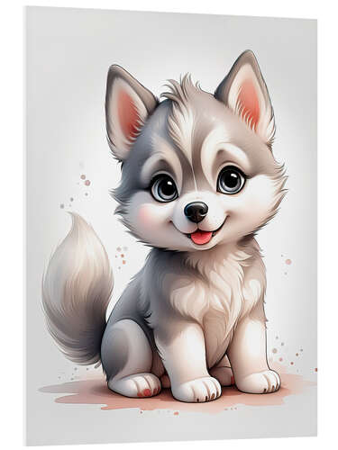 Tableau en PVC Baby Husky