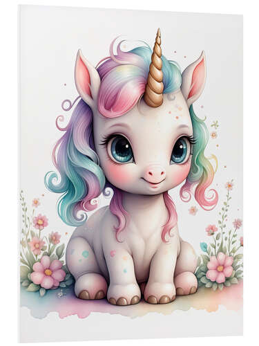 Foam board print Baby Unicorn