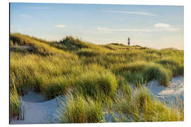 Magnettafel Dünenlandschaft mit Leuchtturm