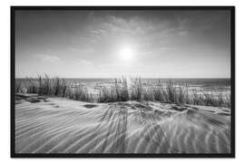 Gerahmter Kunstdruck Dünen im Sonnenlicht