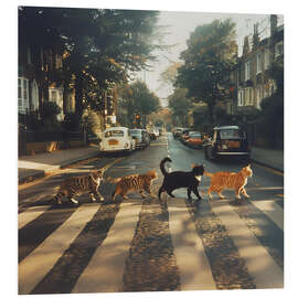 Stampa su PVC Abbey Road Cats