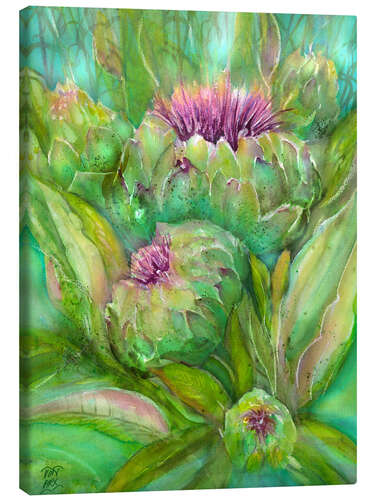 Canvas print Artichoke watercolor