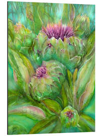 Magnettafel Artischocke Aquarell