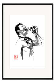 Gerahmter Kunstdruck Freddie sings