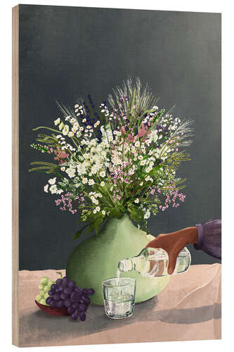 Tableau en bois Frivolous Afternoon