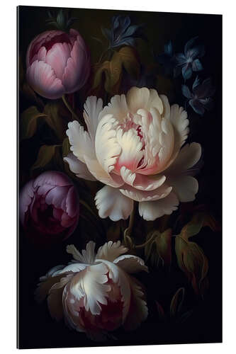 Gallery print Mystical Night Peony Garden