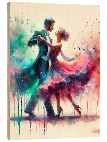 Wood print Ballroom dance II