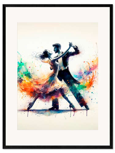 Impresión de arte enmarcada Ballroom dancing III