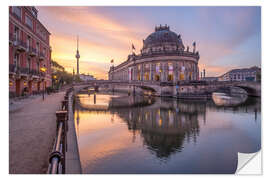 Selvklebende plakat Sunrise at the Bode Museum, Berlin