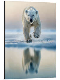 Quadro em alumínio Polar Bear Beauty