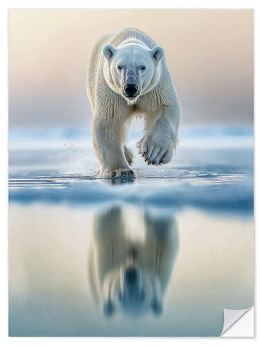 Vinilo para la pared Polar Bear Beauty