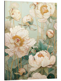 Aluminium print Ivory Bloom Waltz