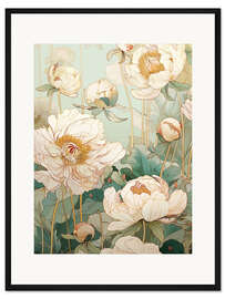 Gerahmter Kunstdruck Elfenbeinblüten