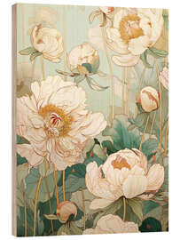 Stampa su legno Ivory Bloom Waltz - Atelier Aida