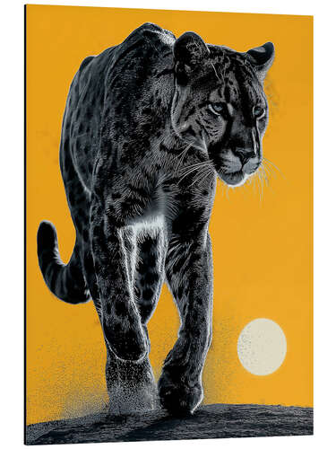 Aluminium print Leopard March