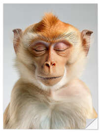 Wall sticker Monkey Meditation