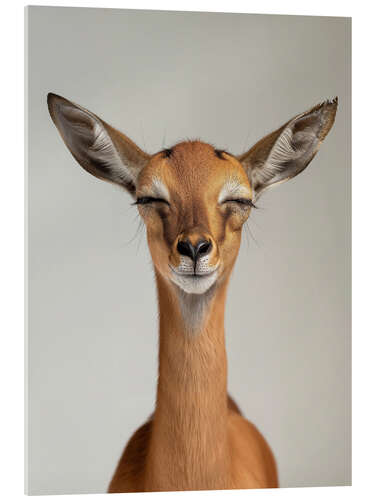 Acrylic print Blissful Gerenuk