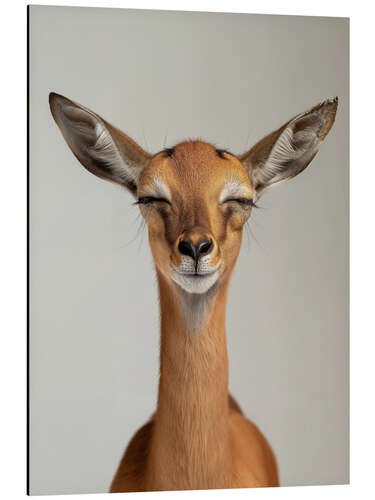 Aluminium print Blissful Gerenuk