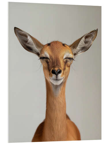 Foam board print Blissful Gerenuk