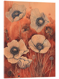 Acrylic print Whispering Poppies