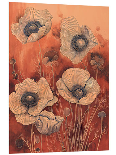 PVC print Whispering Poppies