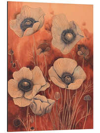 Magnettafel Flüsternde Mohnblumen